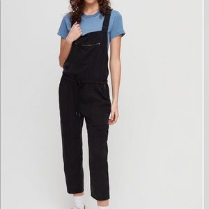 Aritzia Black Overalls